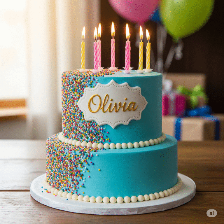 Birthday Cake Image with Name